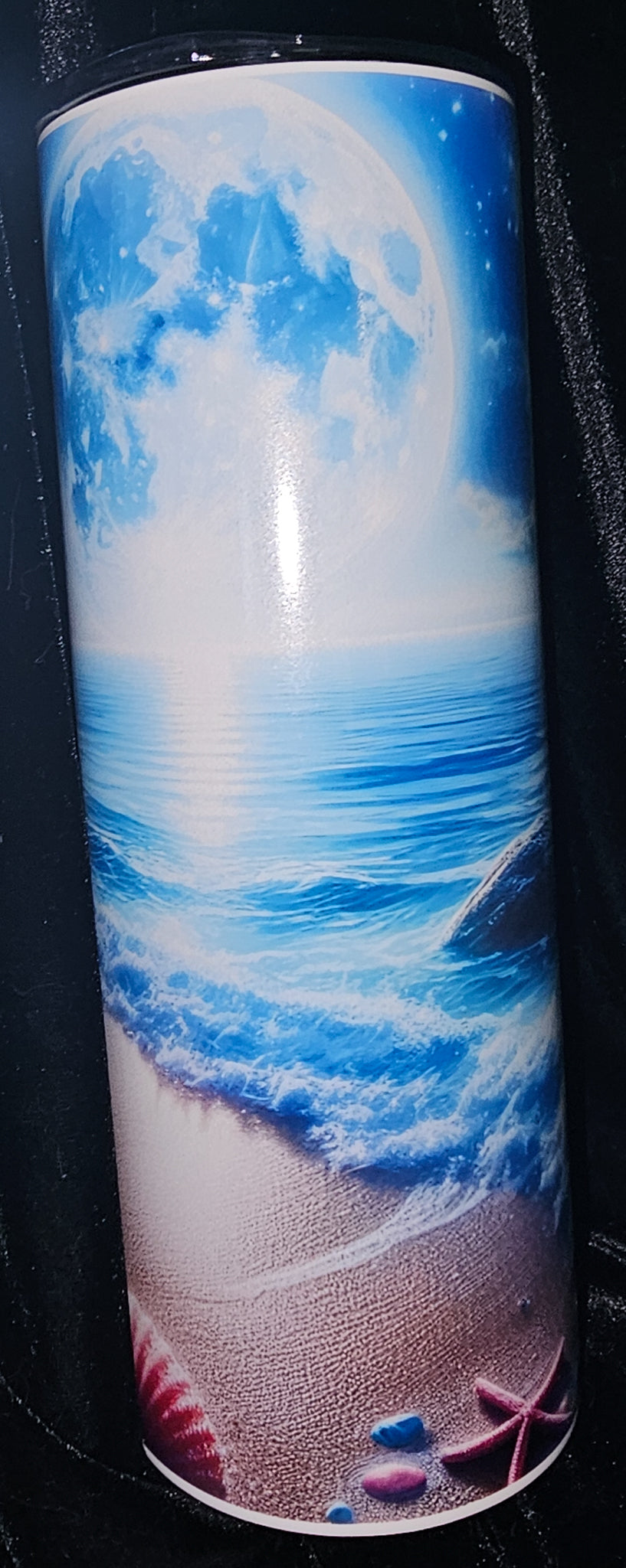 Moonlight Beach 20oz Skinny Glow in the Dark Tumbler