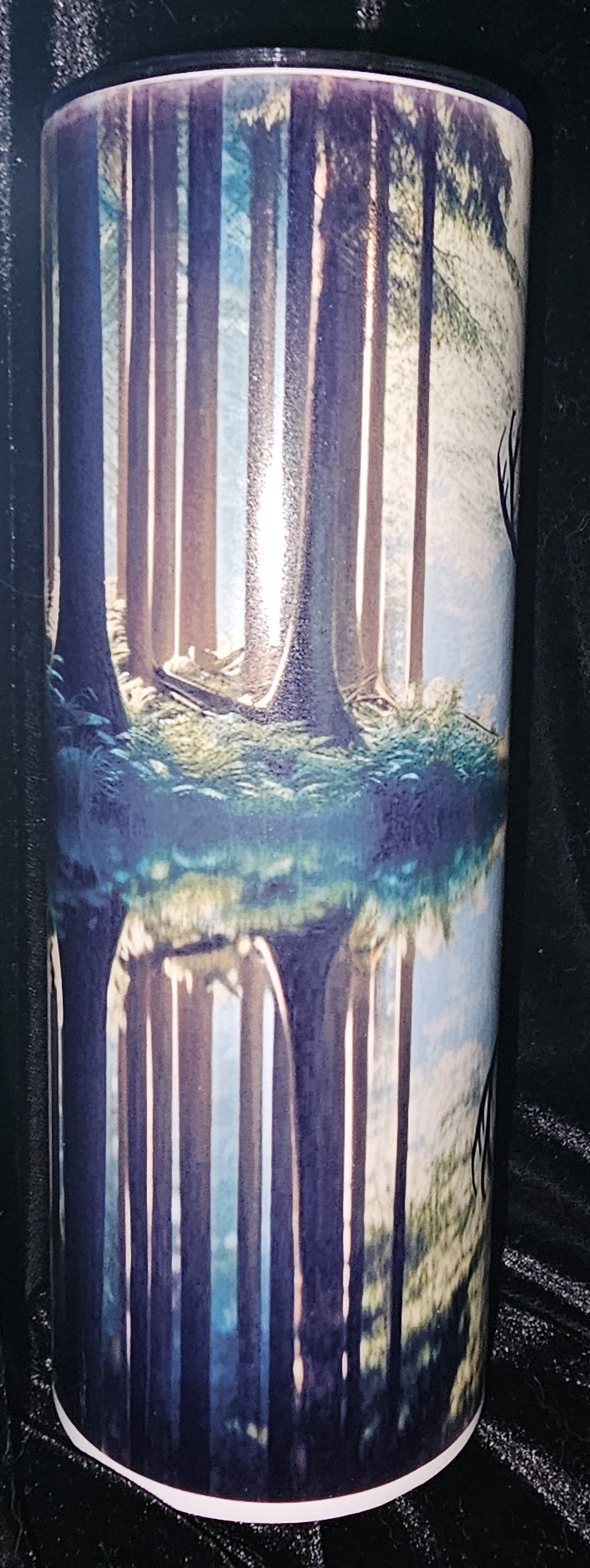 Large Buck in the Woods 20oz Skinny Glow in the Dark Tumbler