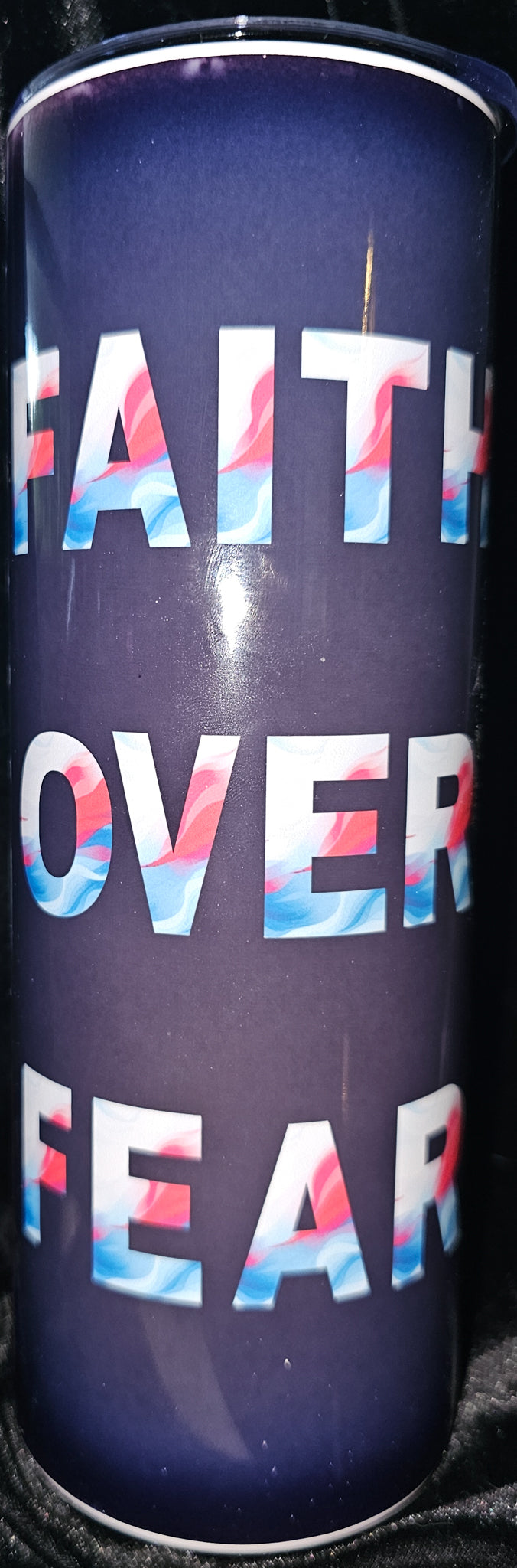 Faith Over Fear 20oz Skinny Tumbler