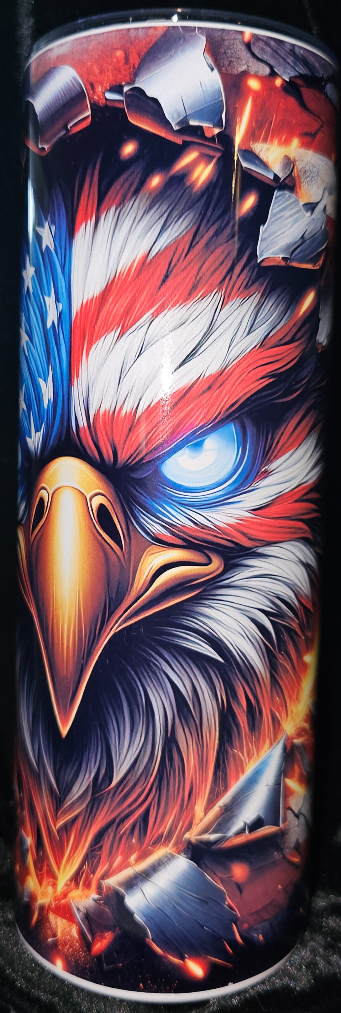 Patriotic Eagle 20oz Skinny Tumbler