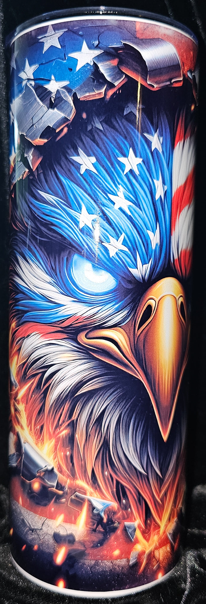 Patriotic Eagle 20oz Skinny Tumbler