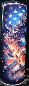 Patriotic Eagle 20oz Skinny Tumbler