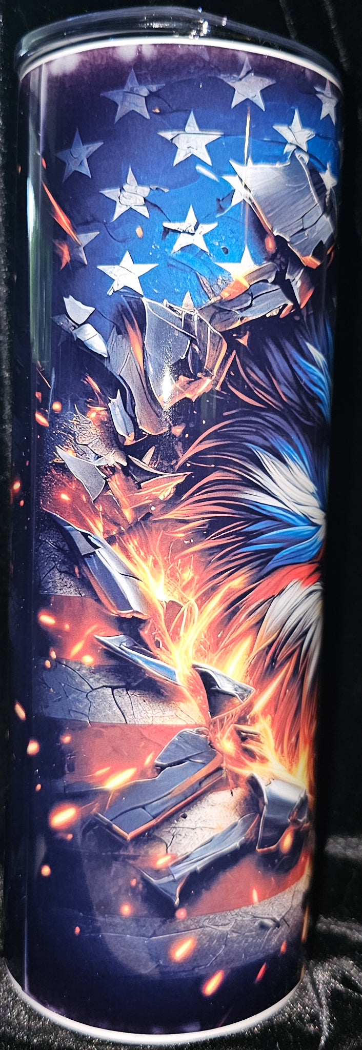 Patriotic Eagle 20oz Skinny Tumbler