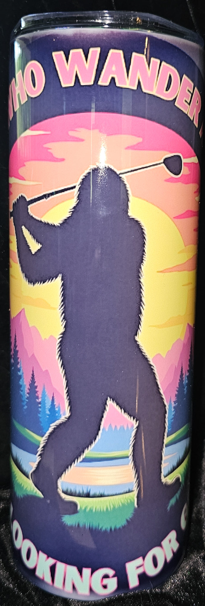 Not All Who Wander Are Lost, Some Are Just Looking For Golf Balls 20 oz Skinny Tumbler