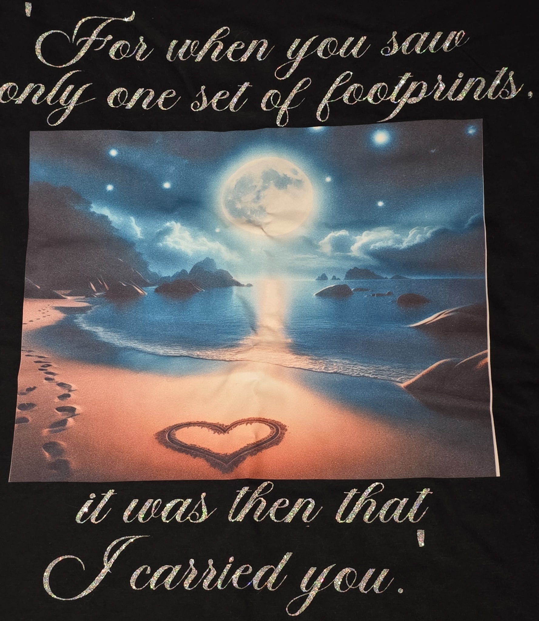 Footprints In The Sand T- Shirt