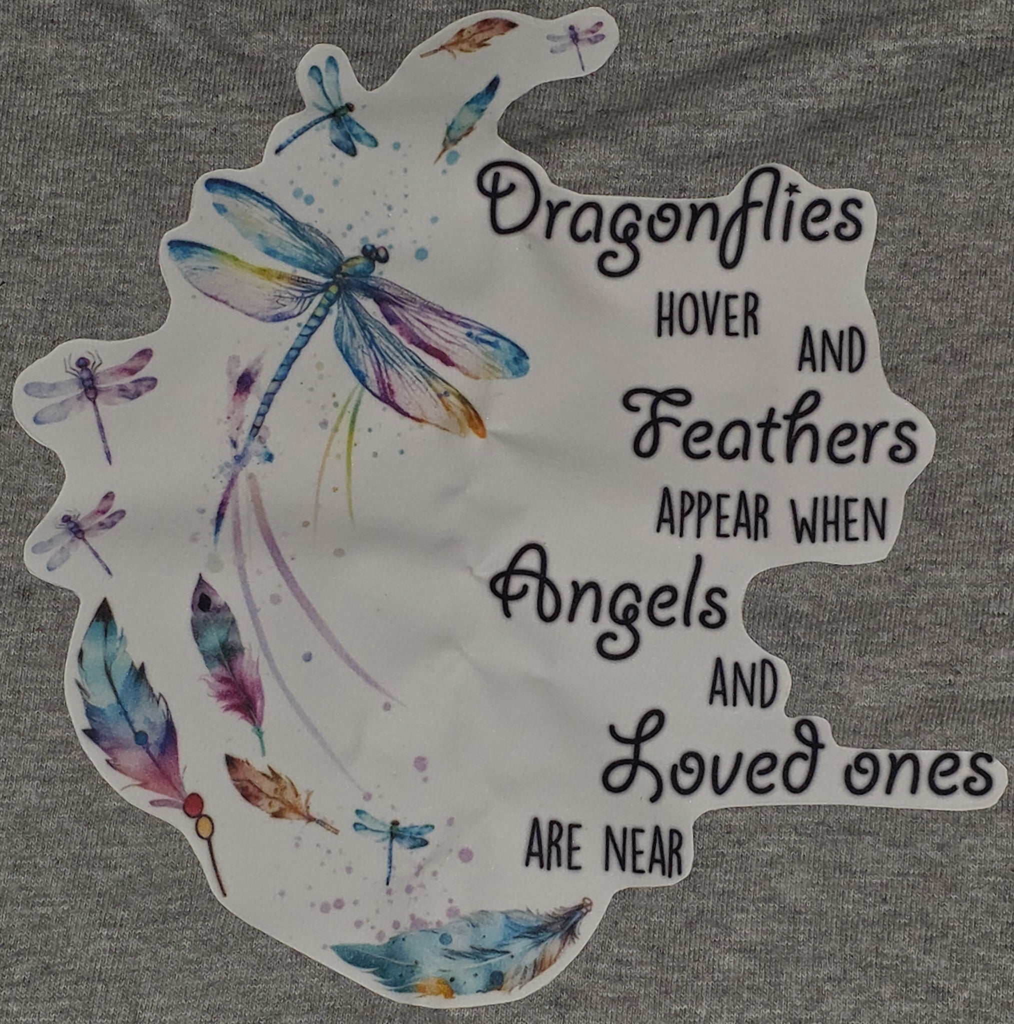 Dragonflies Hover and Feathers Appear T-Shirt