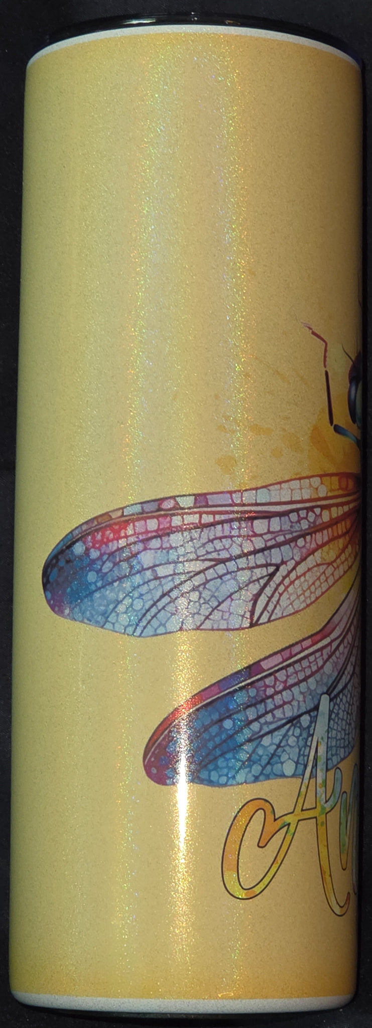 Dragonfly 20oz Glitter Skinny Tumbler