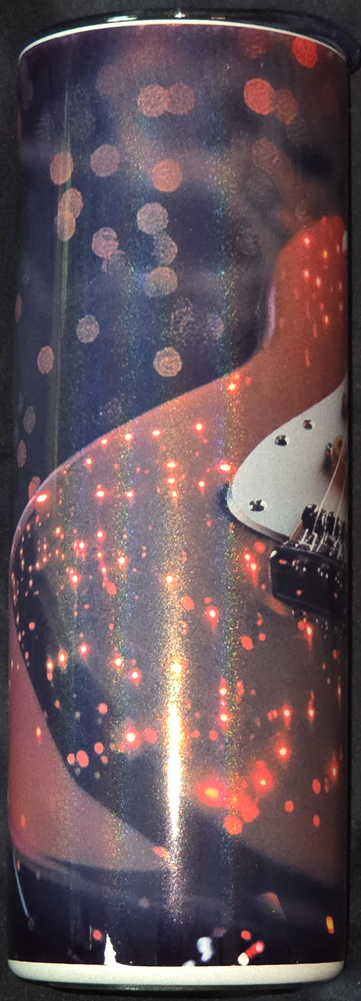 Red Strat 20oz Glitter Skinny Tumbler