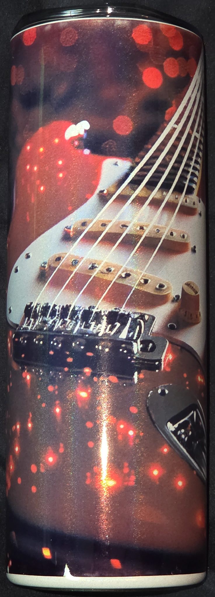 Red Strat 20oz Glitter Skinny Tumbler