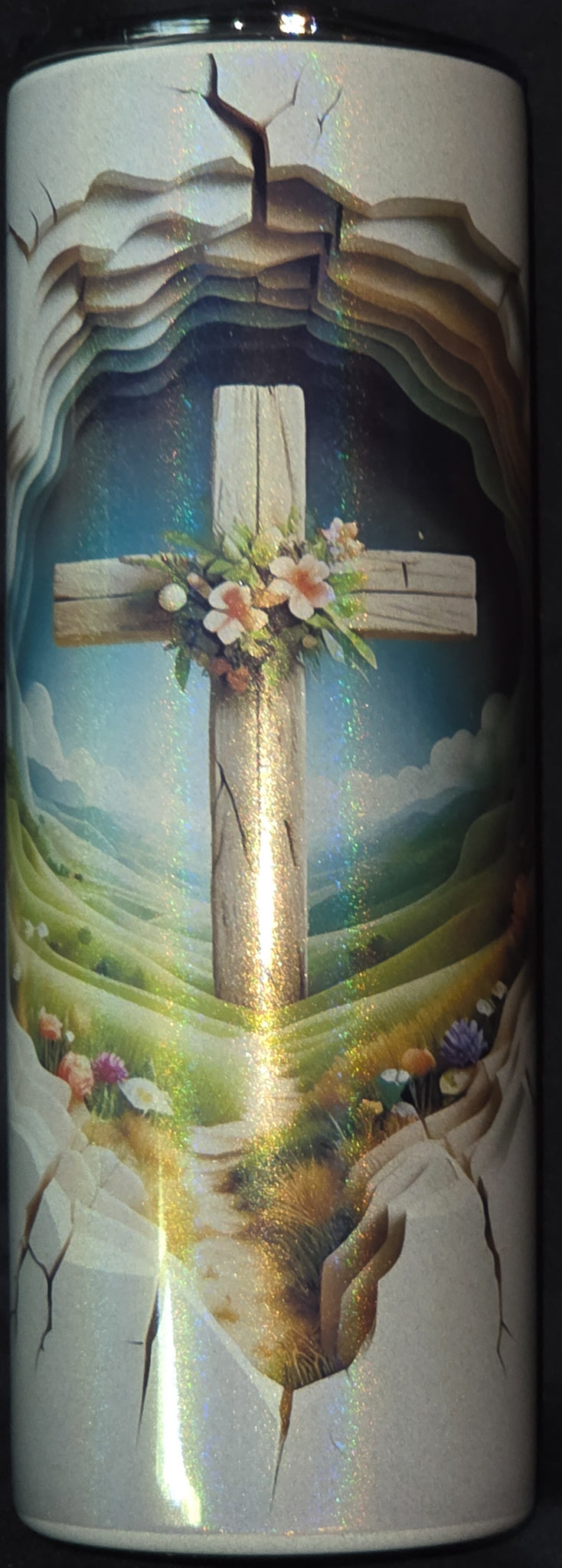 Cross 20oz Glitter Skinny Tumbler