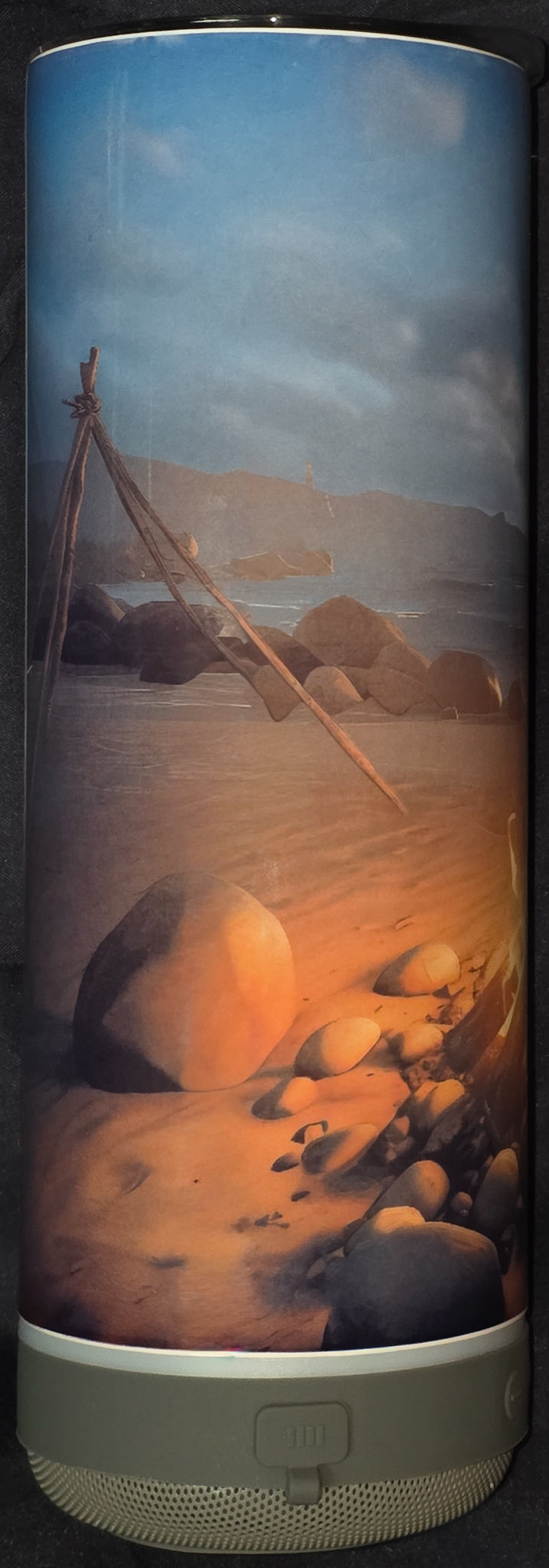 Campfire On the Beach 20oz Straight Speaker Tumbler