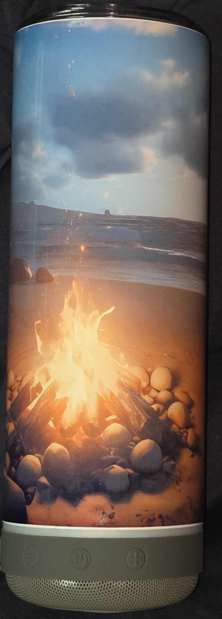 Campfire On the Beach 20oz Straight Speaker Tumbler