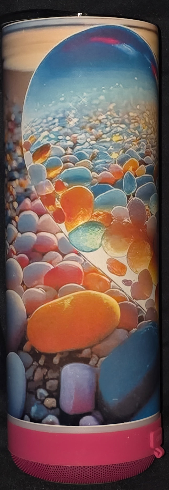 Colorful Pebbles on the Beach 20oz Straight Speaker Tumbler