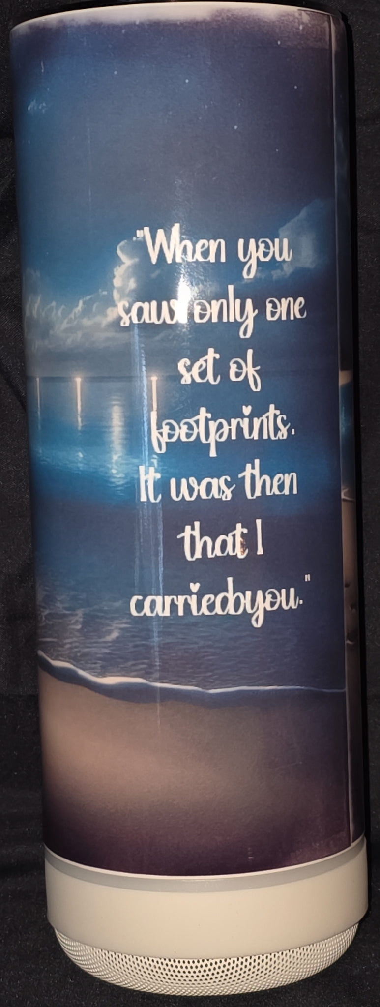 Footprints In the Sand 20oz Straight Speaker Tumbler