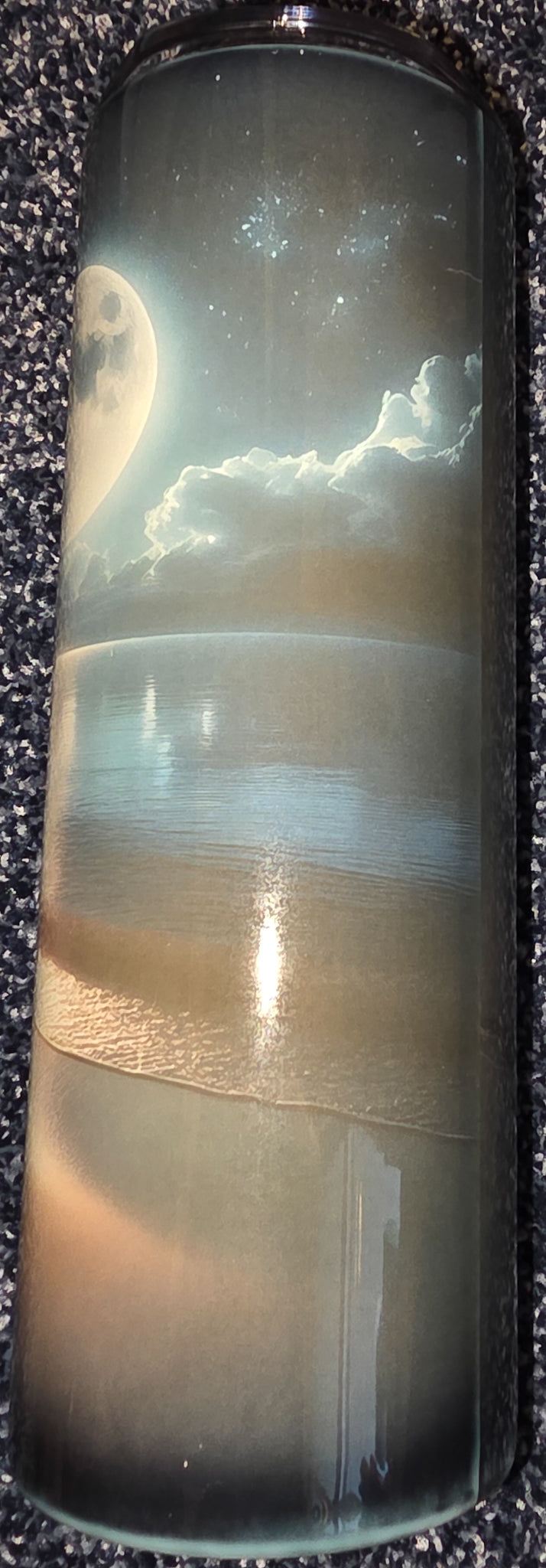 Heart On A Moonlit Beach 20oz Skinny Tumbler