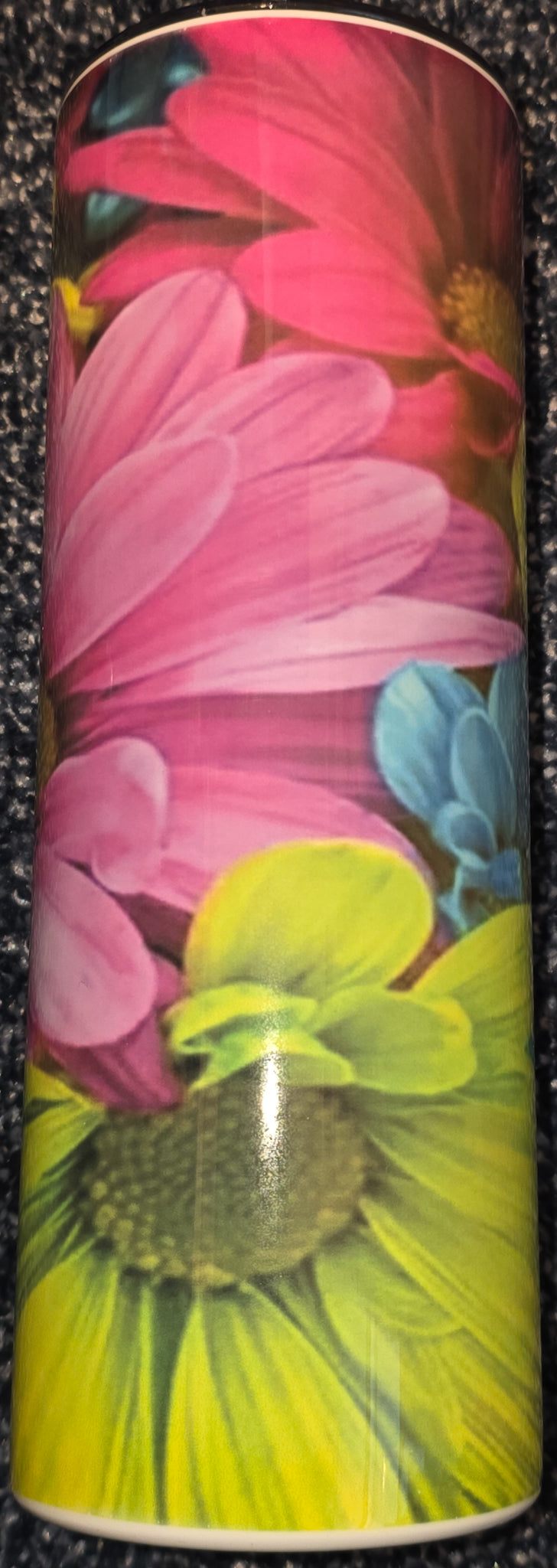 Colorful Gerbera Daisy 20oz Skinny Tumbler