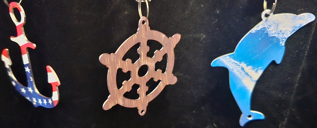 Sailboat Patriotic Wind Spinner