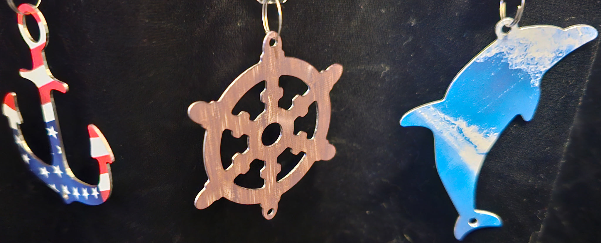 Sailboat Patriotic Wind Spinner