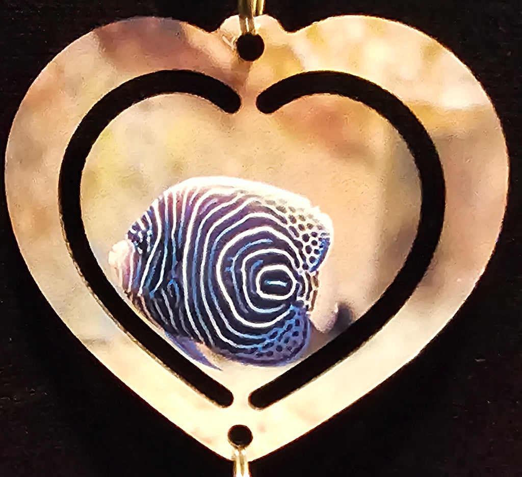 Heart Dolphins In The Ocean Wind Spinner