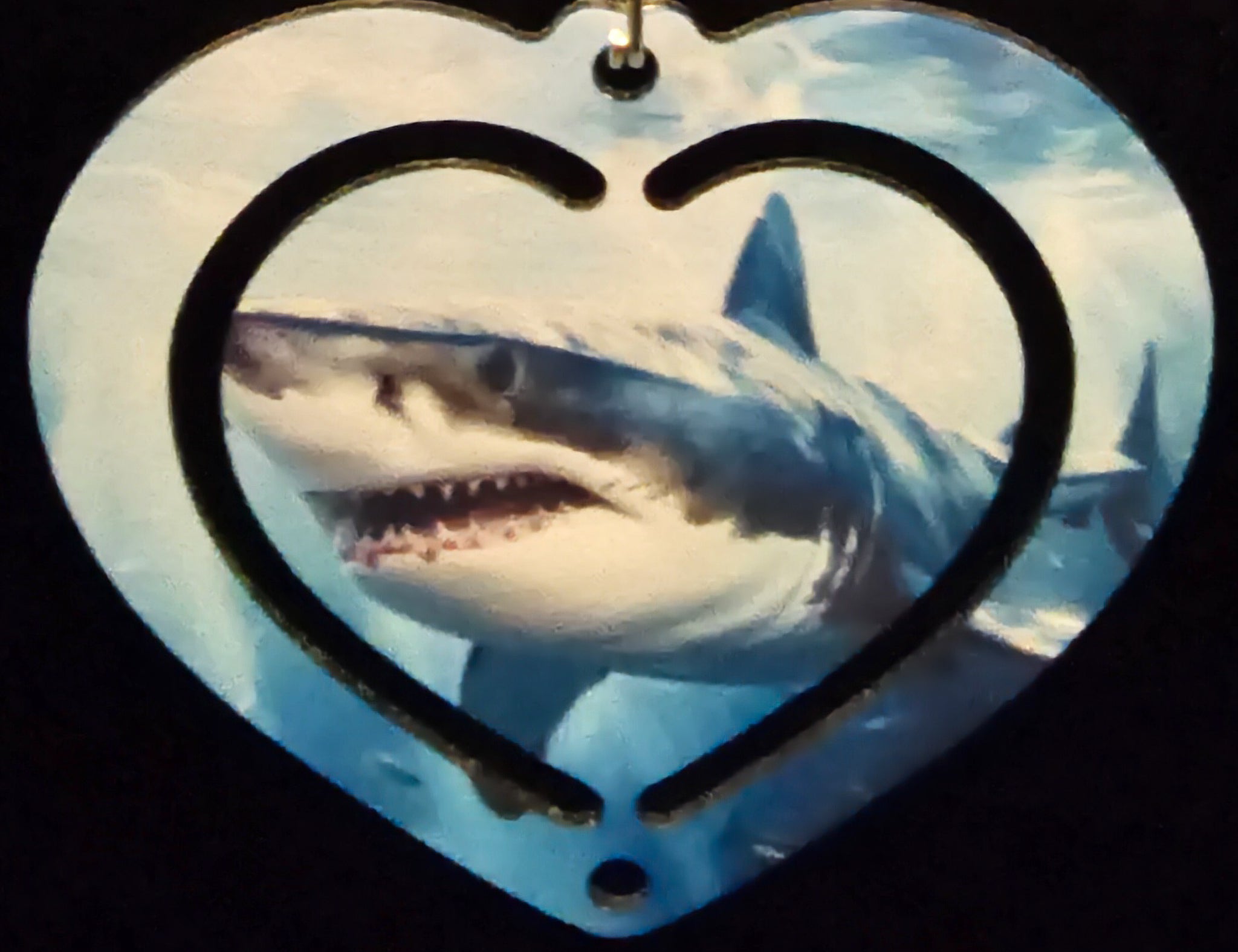 Heart Dolphins In The Ocean Wind Spinner