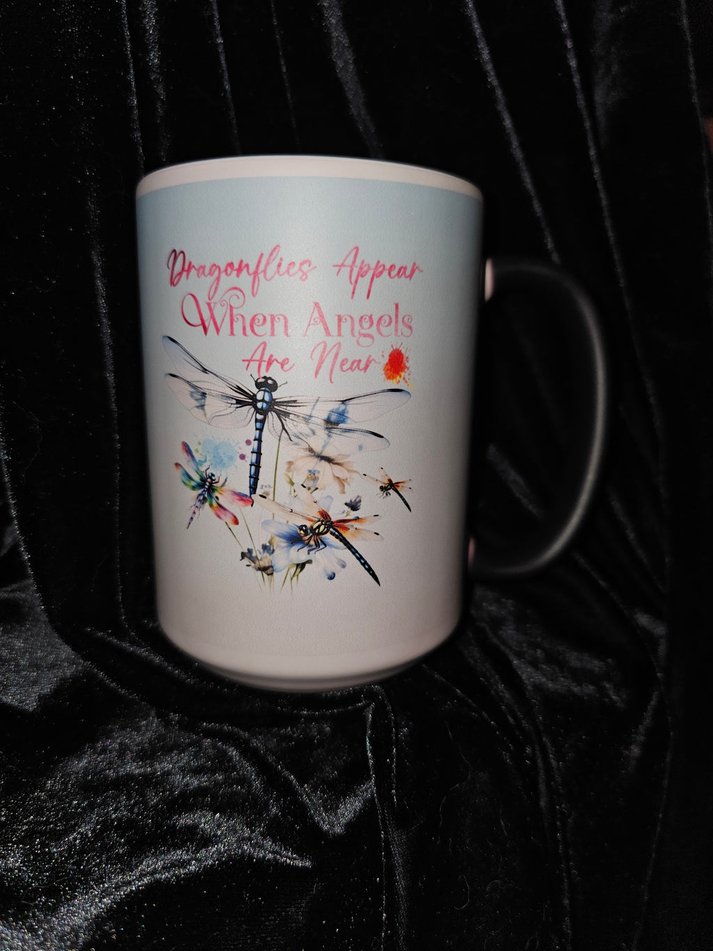 Dragonflies Appear 15oz Color Changing Coffee Mug