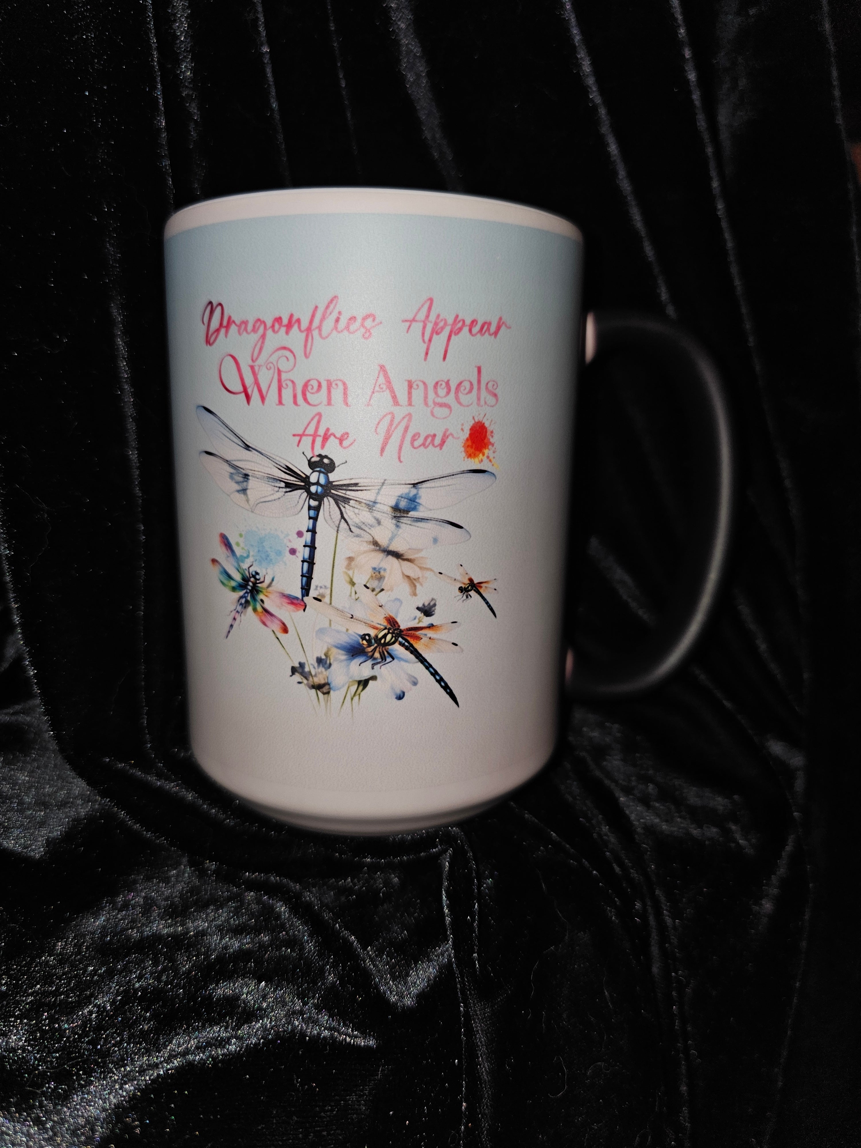 Dragonflies Appear 15oz Color Changing Coffee Mug