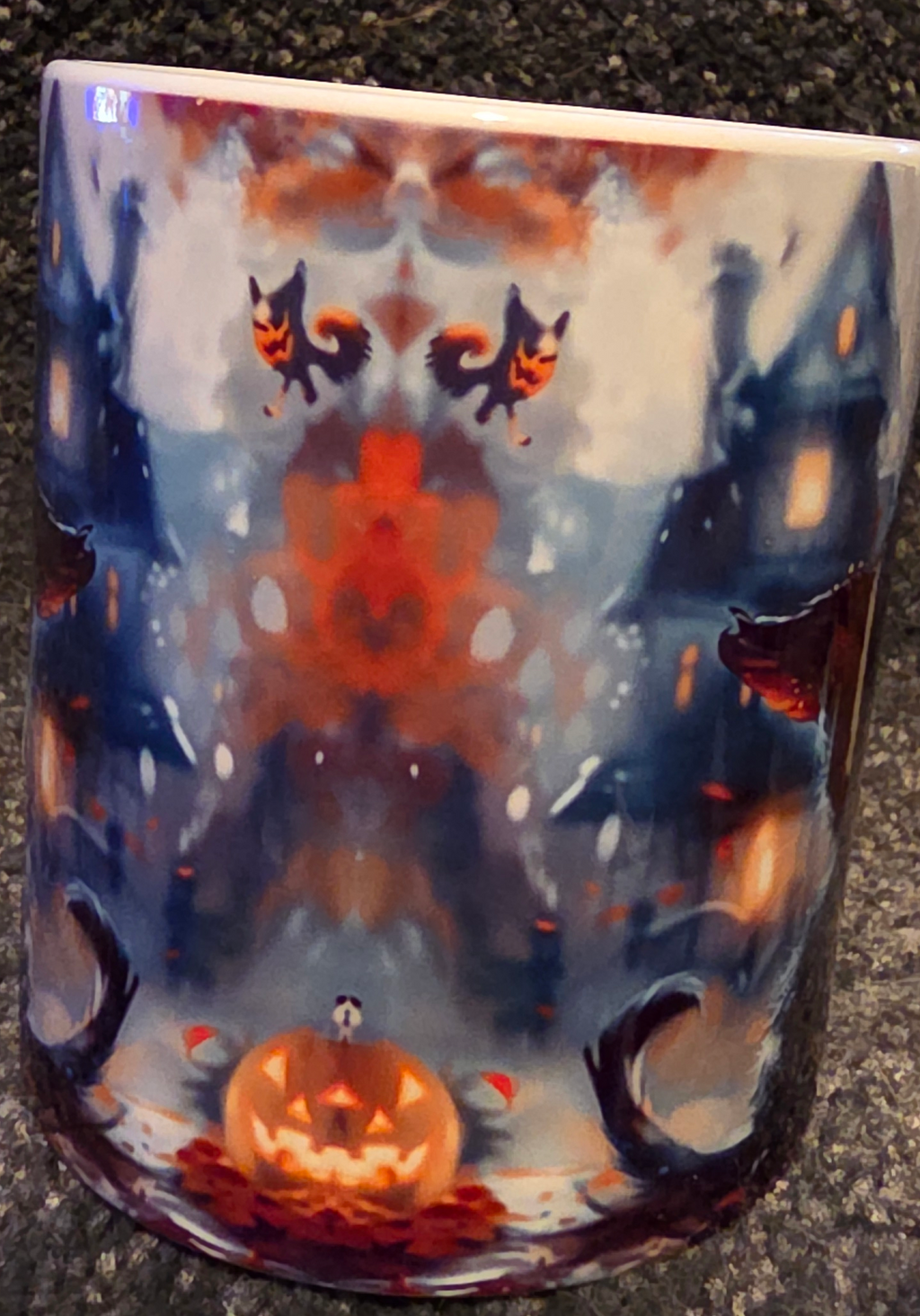 Halloween Black Kitten 11oz Coffee Mug