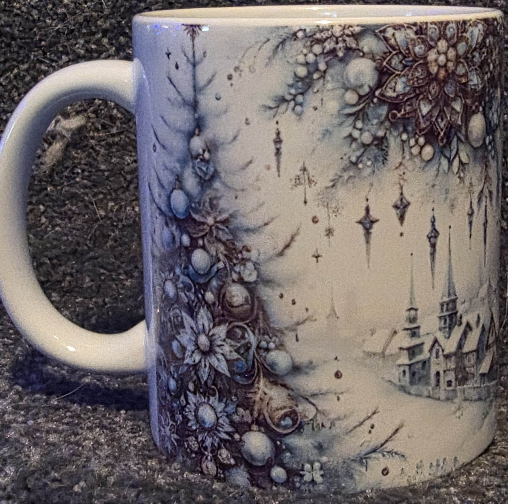 Blue Christmas Tree 11oz Coffee Mug