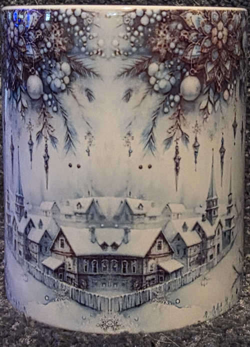 Blue Christmas Tree 11oz Coffee Mug