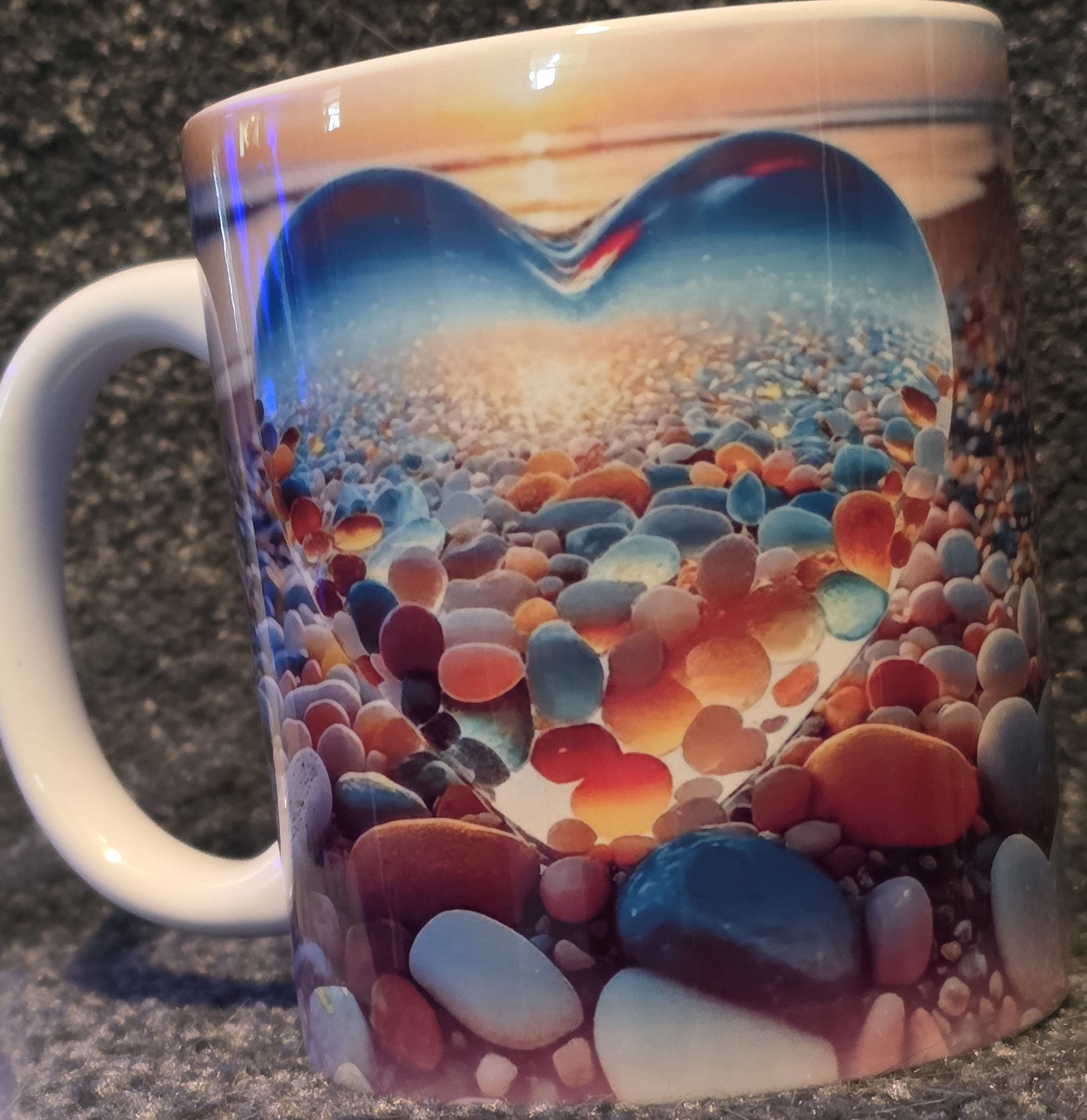 Colorful Pebbles on a Beach 11oz Coffee Mug