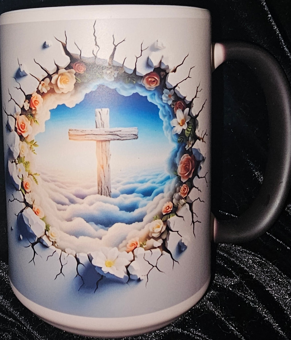 Cross In The Clouds 15oz Color Changing Coffee Mug