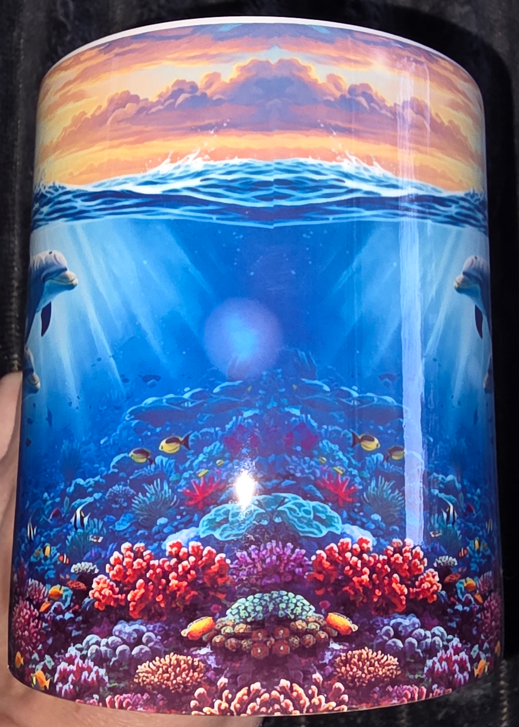 2 Dolphins 11oz Coffee Mug