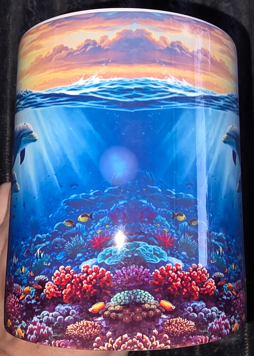 2 Dolphins 11oz Coffee Mug