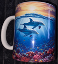 2 Dolphins 11oz Coffee Mug