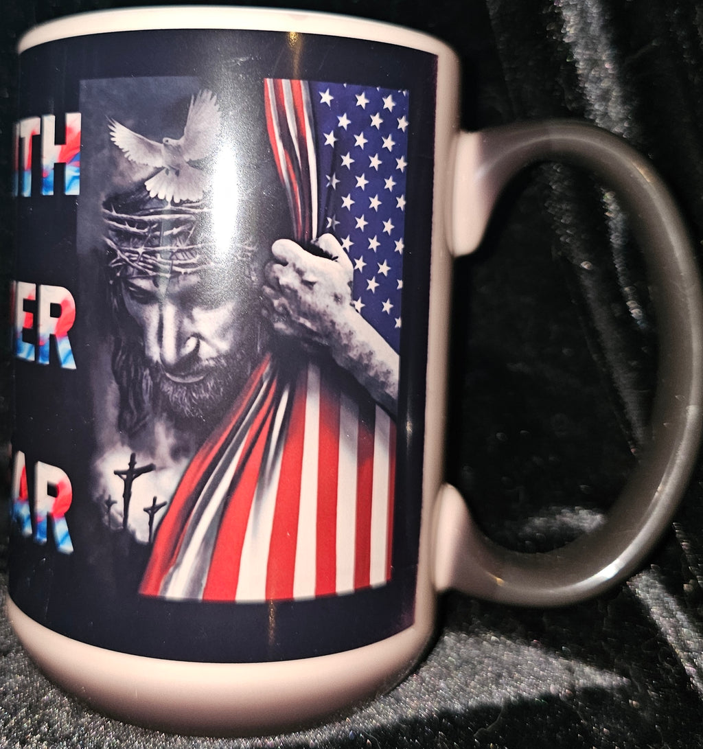 Faith Over Fear 15oz Color Changing Coffee Mug