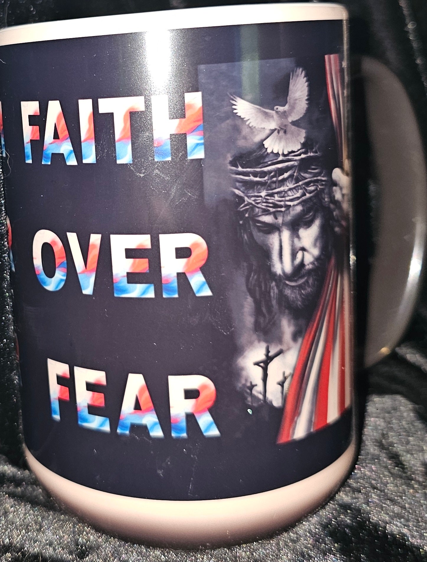Faith Over Fear 15oz Color Changing Coffee Mug