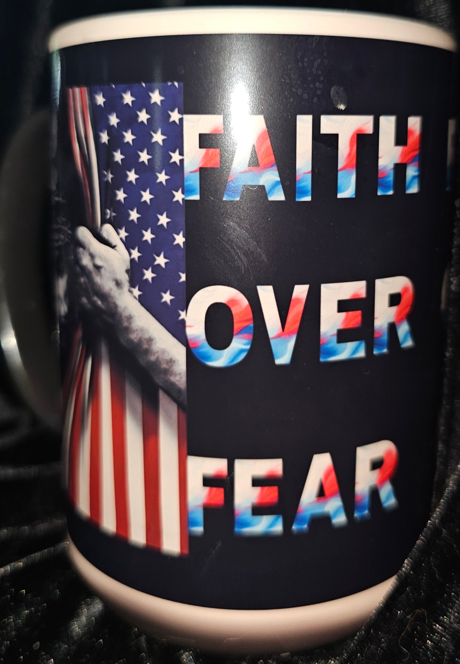 Faith Over Fear 15oz Color Changing Coffee Mug