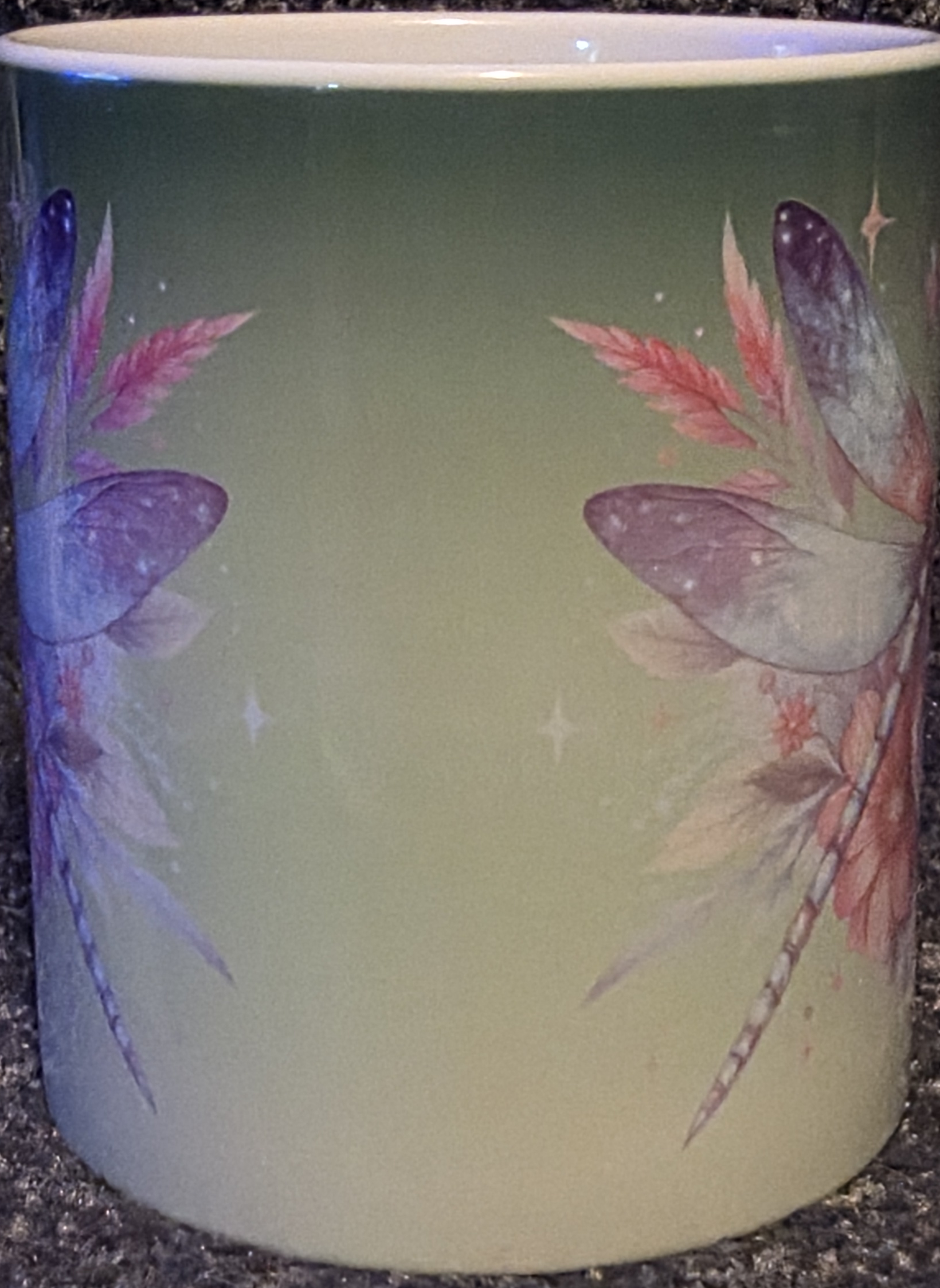 Green Dragonfly 11oz Coffee Mug