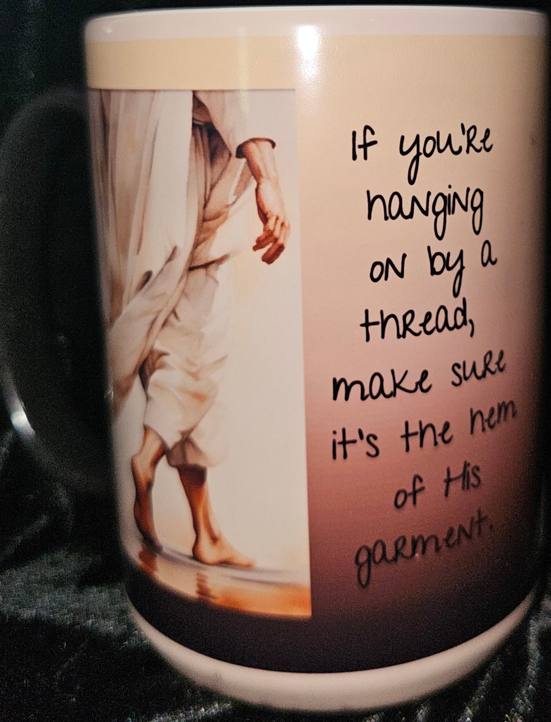 If You're Hanging On By A Thread 15oz Color Changing Coffee Mug