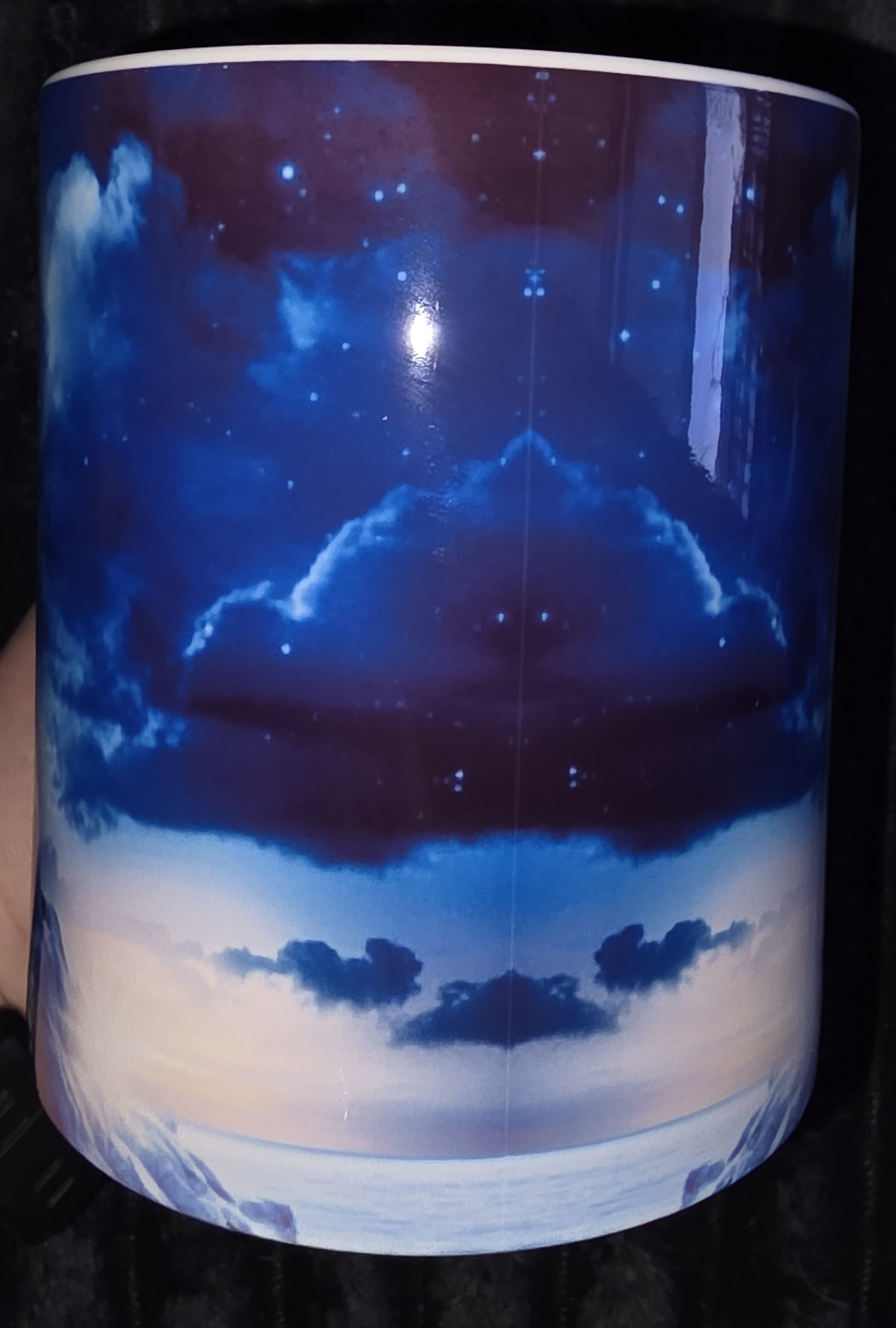 Lighthouse At Night 11 oz Coffee Mug