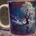 Wintry Mountain Lake 11oz Coffee Mug