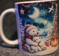 Polar Bear With Baby Christmas 11oz Coffee Mug