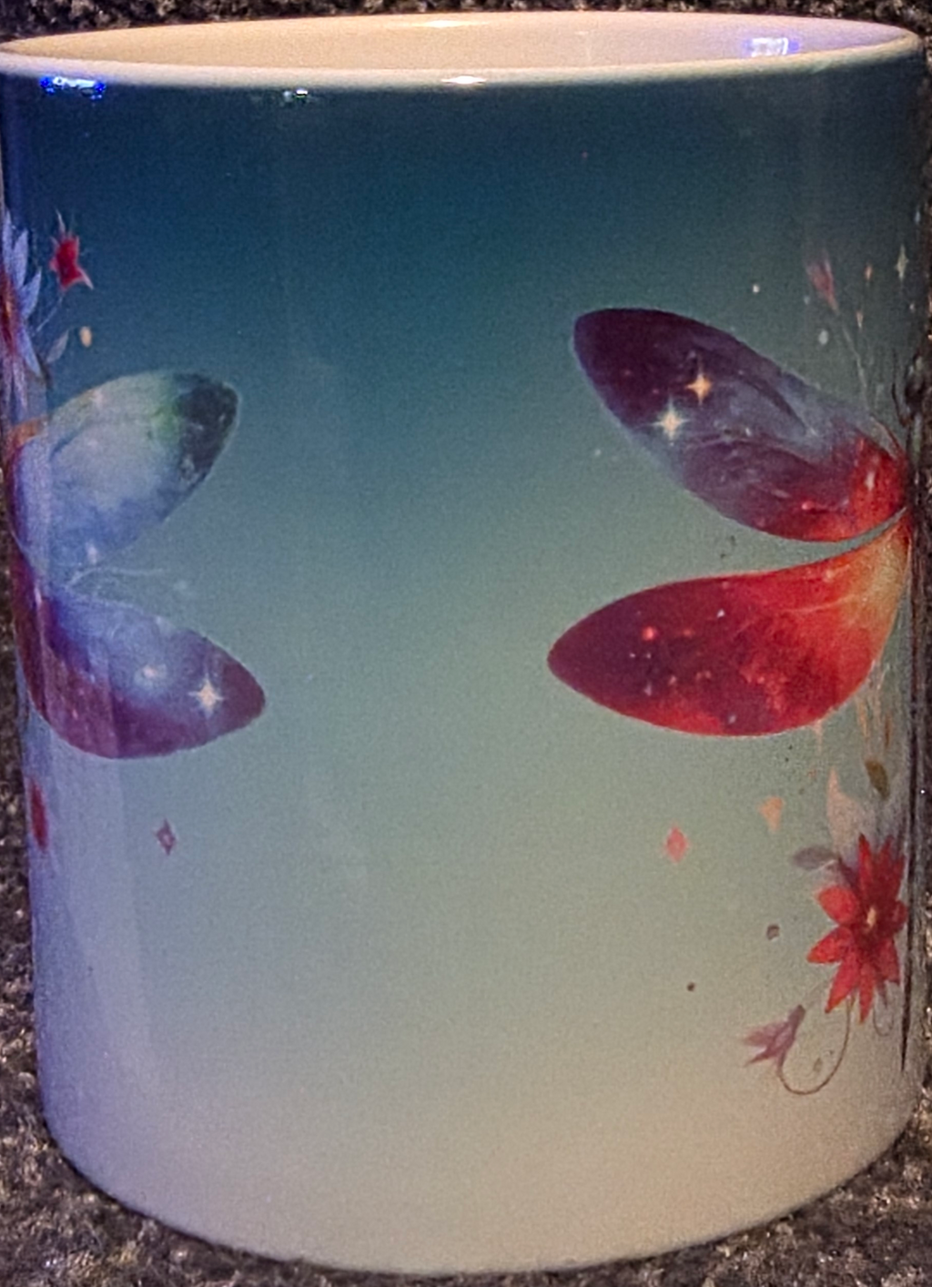 Teal Dragonfly 11oz Coffee Mug