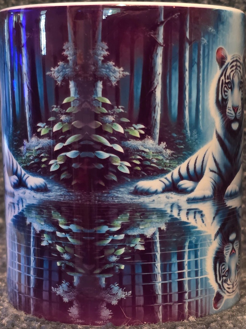White Tiger 11oz Coffee Mug